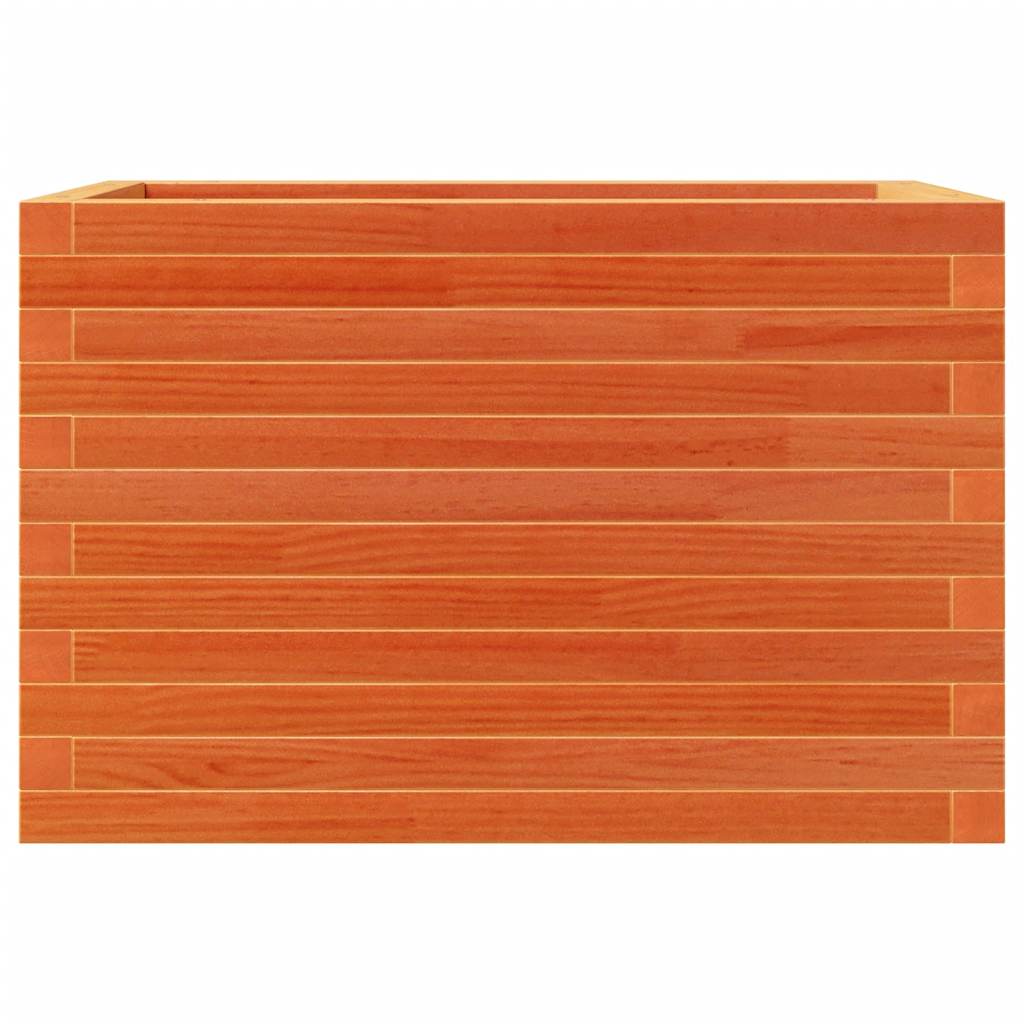 Garden Planter Wax Brown 70x40x46 cm Solid Wood Pine