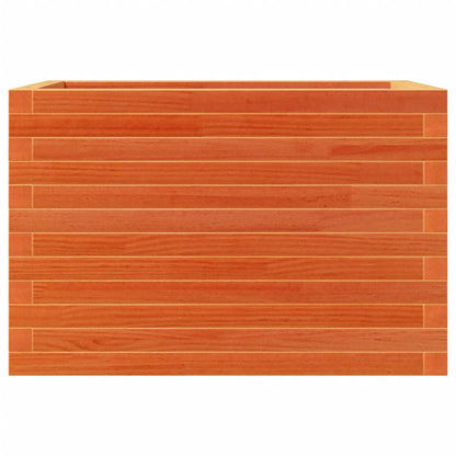 Garden Planter Wax Brown 70x40x46 cm Solid Wood Pine