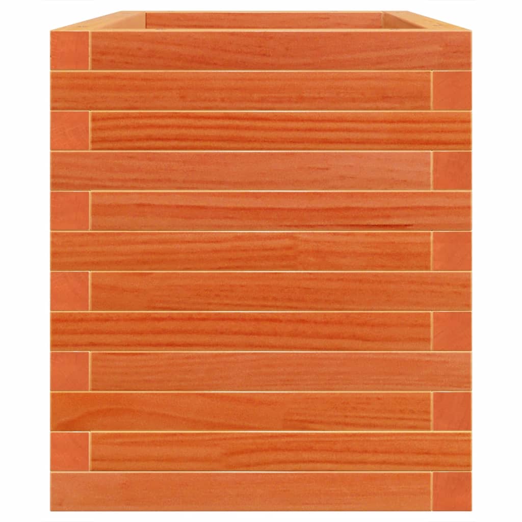 Garden Planter Wax Brown 70x40x46 cm Solid Wood Pine