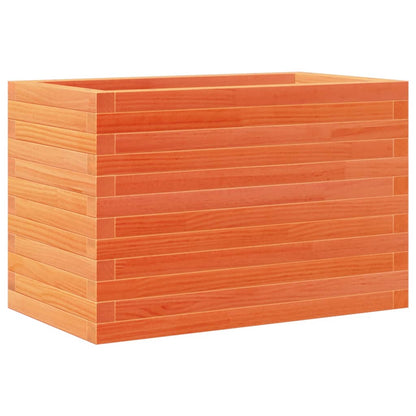 Garden Planter Wax Brown 70x40x46 cm Solid Wood Pine