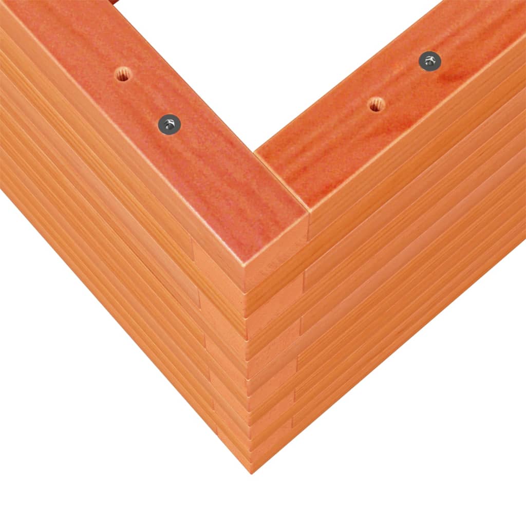 Garden Planter Wax Brown 110x40x46 cm Solid Wood Pine