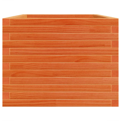 Garden Planter Wax Brown 90x60x46 cm Solid Wood Pine