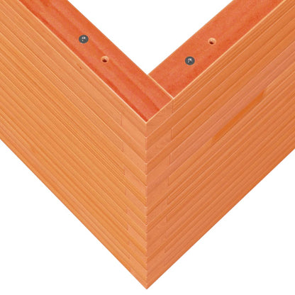 Garden Planter Wax Brown 70x70x68.5 cm Solid Wood Pine