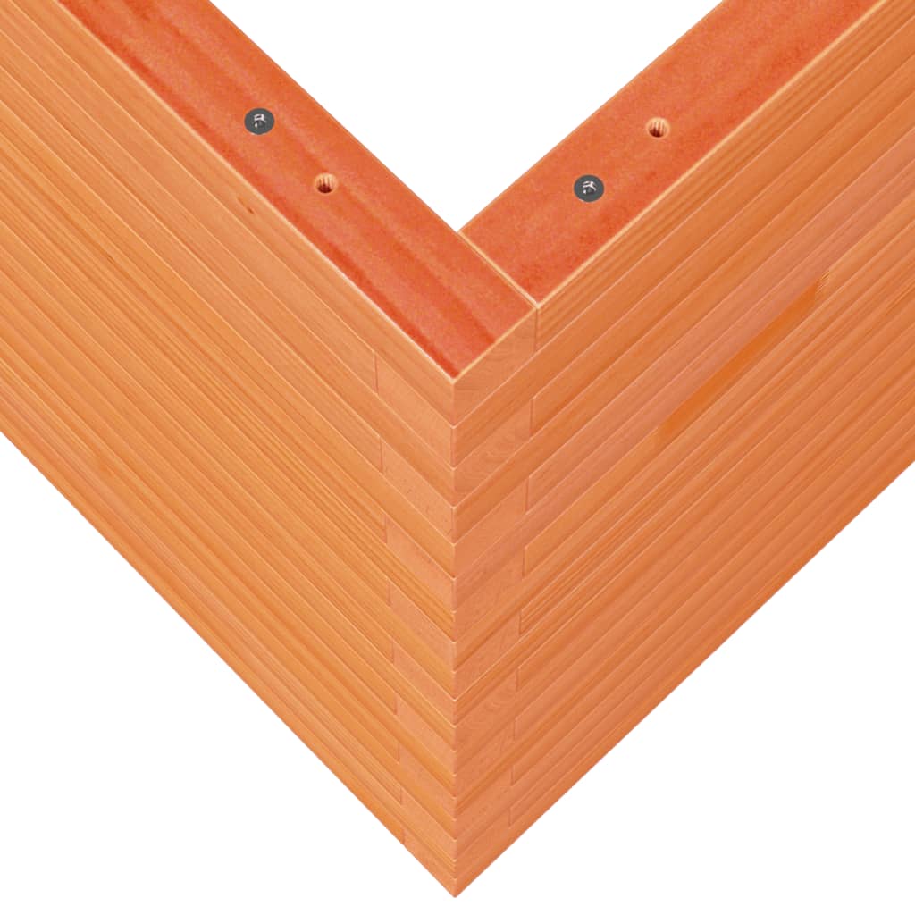 Garden Planter Wax Brown 80x80x68.5 cm Solid Wood Pine