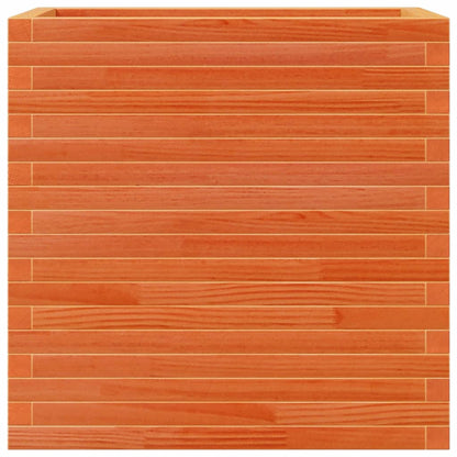Garden Planter Wax Brown 70x40x68.5 cm Solid Wood Pine
