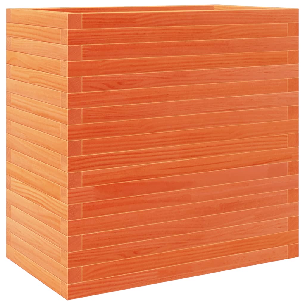 Garden Planter Wax Brown 70x40x68.5 cm Solid Wood Pine