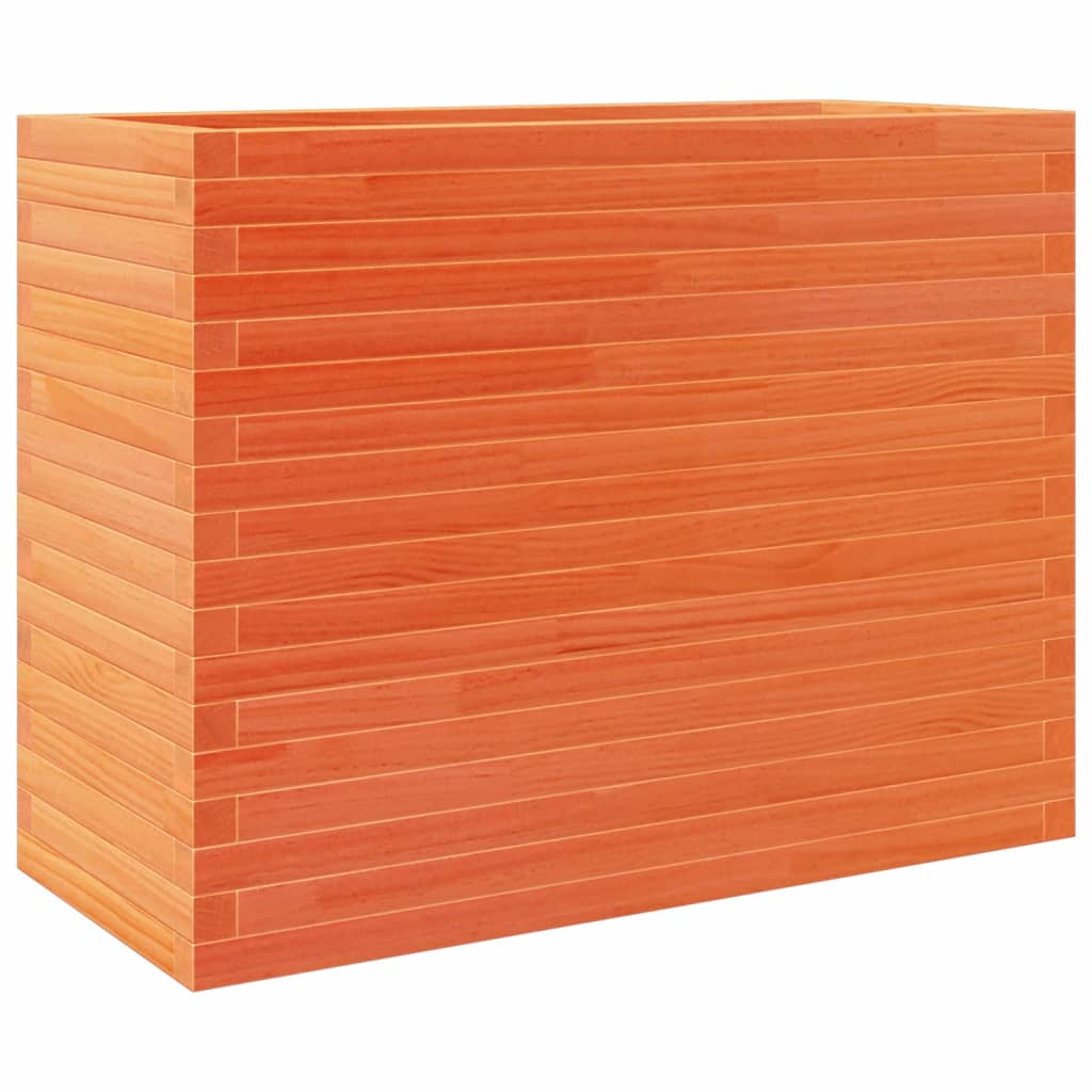 Garden Planter Wax Brown 90x40x68.5 cm Solid Wood Pine