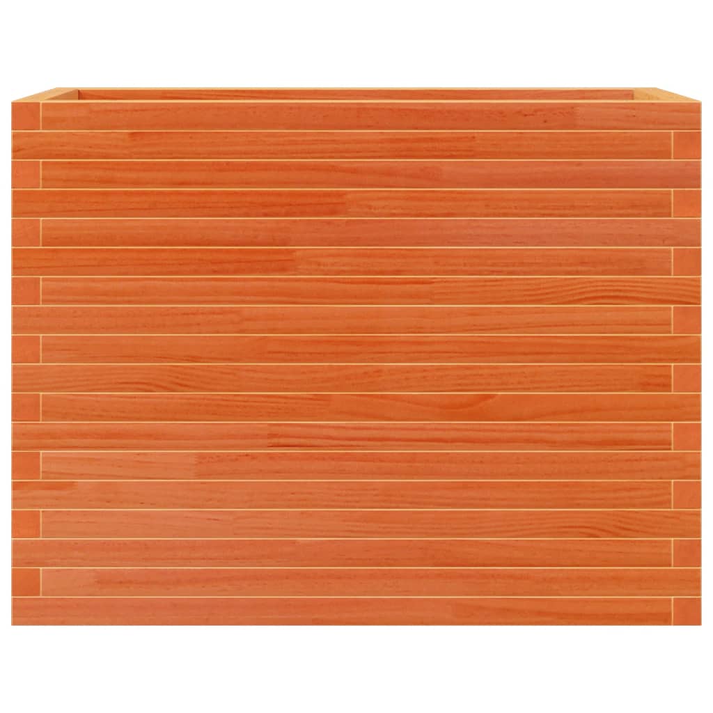 Garden Planter Wax Brown 90x40x68.5 cm Solid Wood Pine