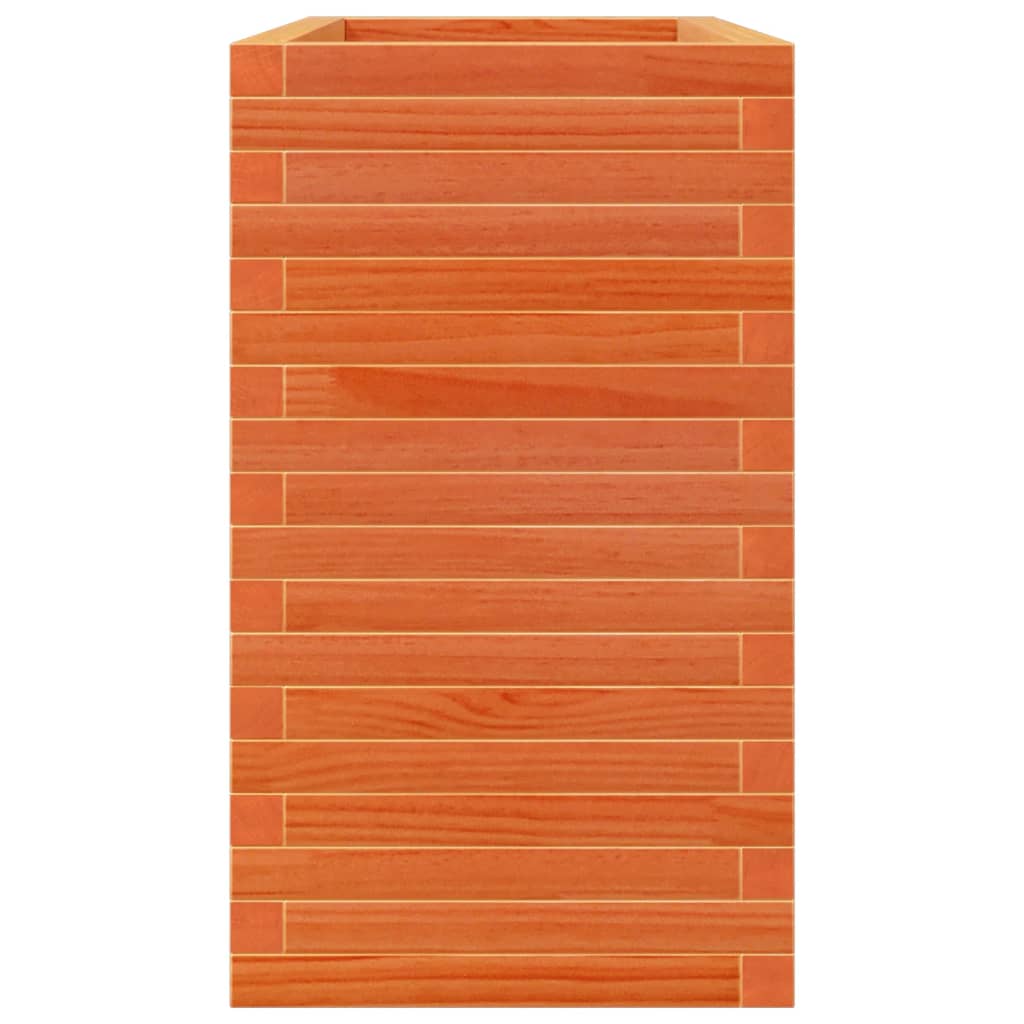 Garden Planter Wax Brown 90x40x68.5 cm Solid Wood Pine