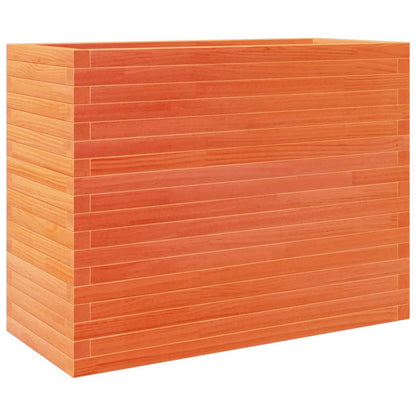 Garden Planter Wax Brown 90x40x68.5 cm Solid Wood Pine