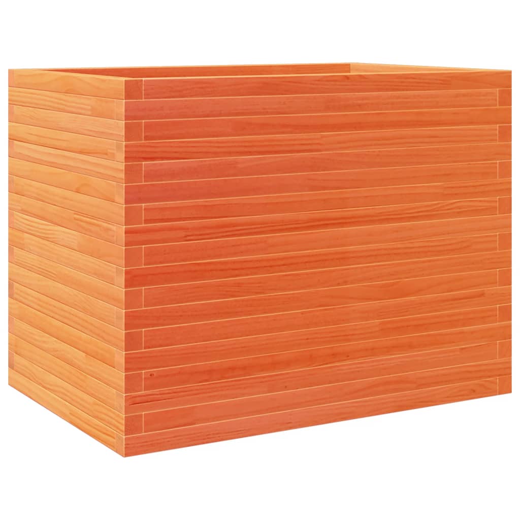 Garden Planter Wax Brown 90x60x68.5 cm Solid Wood Pine