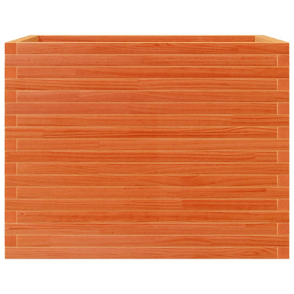 Garden Planter Wax Brown 90x60x68.5 cm Solid Wood Pine