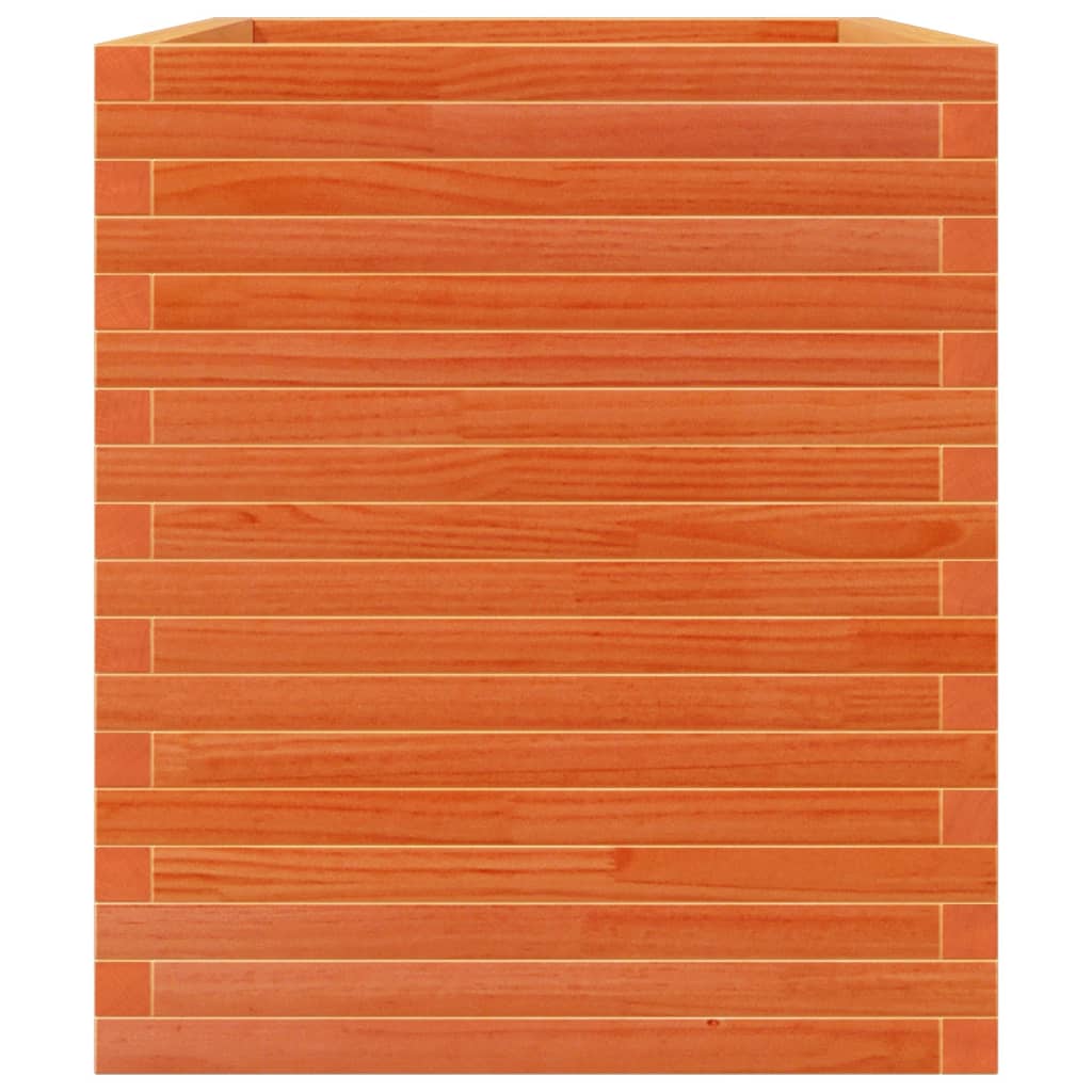 Garden Planter Wax Brown 90x60x68.5 cm Solid Wood Pine