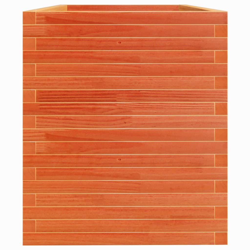 Garden Planter Wax Brown 110x60x68.5 cm Solid Wood Pine