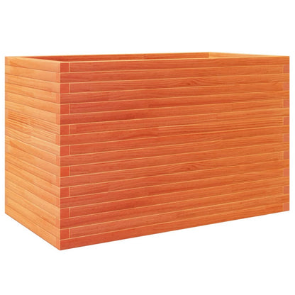 Garden Planter Wax Brown 110x60x68.5 cm Solid Wood Pine