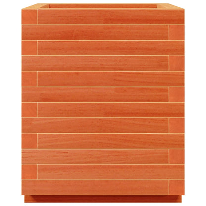 Garden Planter Wax Brown 40x40x49.5 cm Solid Wood Pine