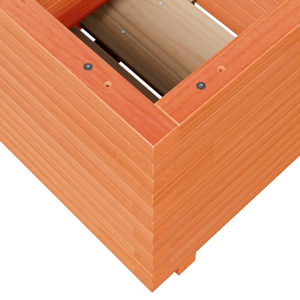 Garden Planter Wax Brown 50x50x49.5 cm Solid Wood Pine