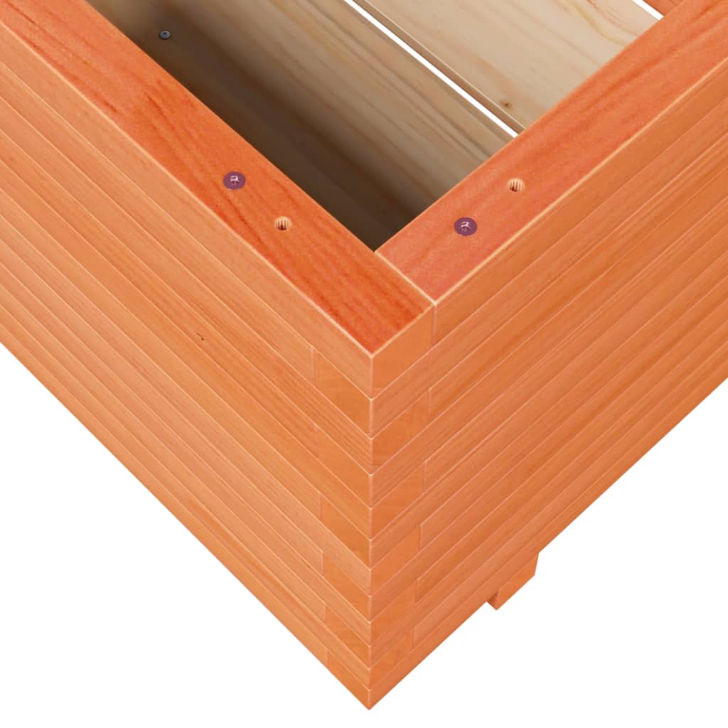 Garden Planter Wax Brown 60x60x49.5 cm Solid Wood Pine