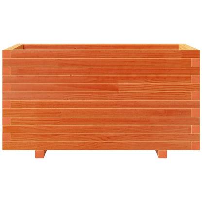 Garden Planter Wax Brown 90x40x49.5 cm Solid Wood Pine