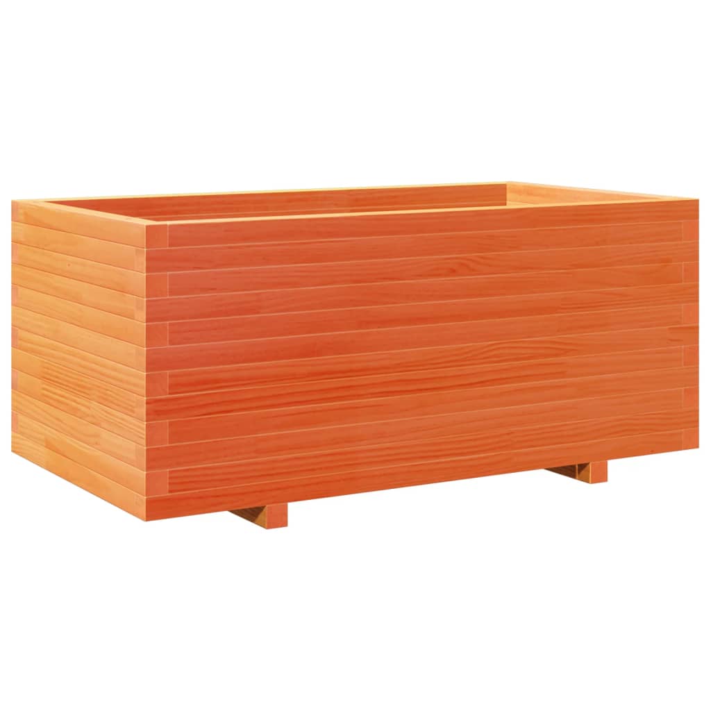 Garden Planter Wax Brown 110x60x49.5 cm Solid Wood Pine