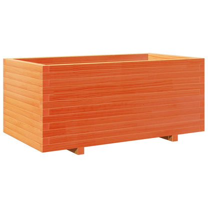 Garden Planter Wax Brown 110x60x49.5 cm Solid Wood Pine