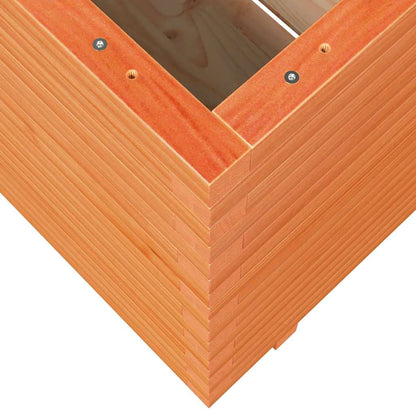 Garden Planter Wax Brown 70x70x72.5 cm Solid Wood Pine