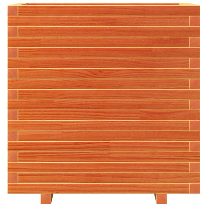 Garden Planter Wax Brown 70x40x72.5 cm Solid Wood Pine