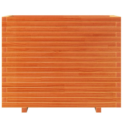 Garden Planter Wax Brown 90x40x72.5 cm Solid Wood Pine