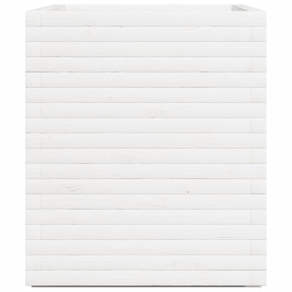 Garden Planter White 90x60x72 cm Solid Wood Pine