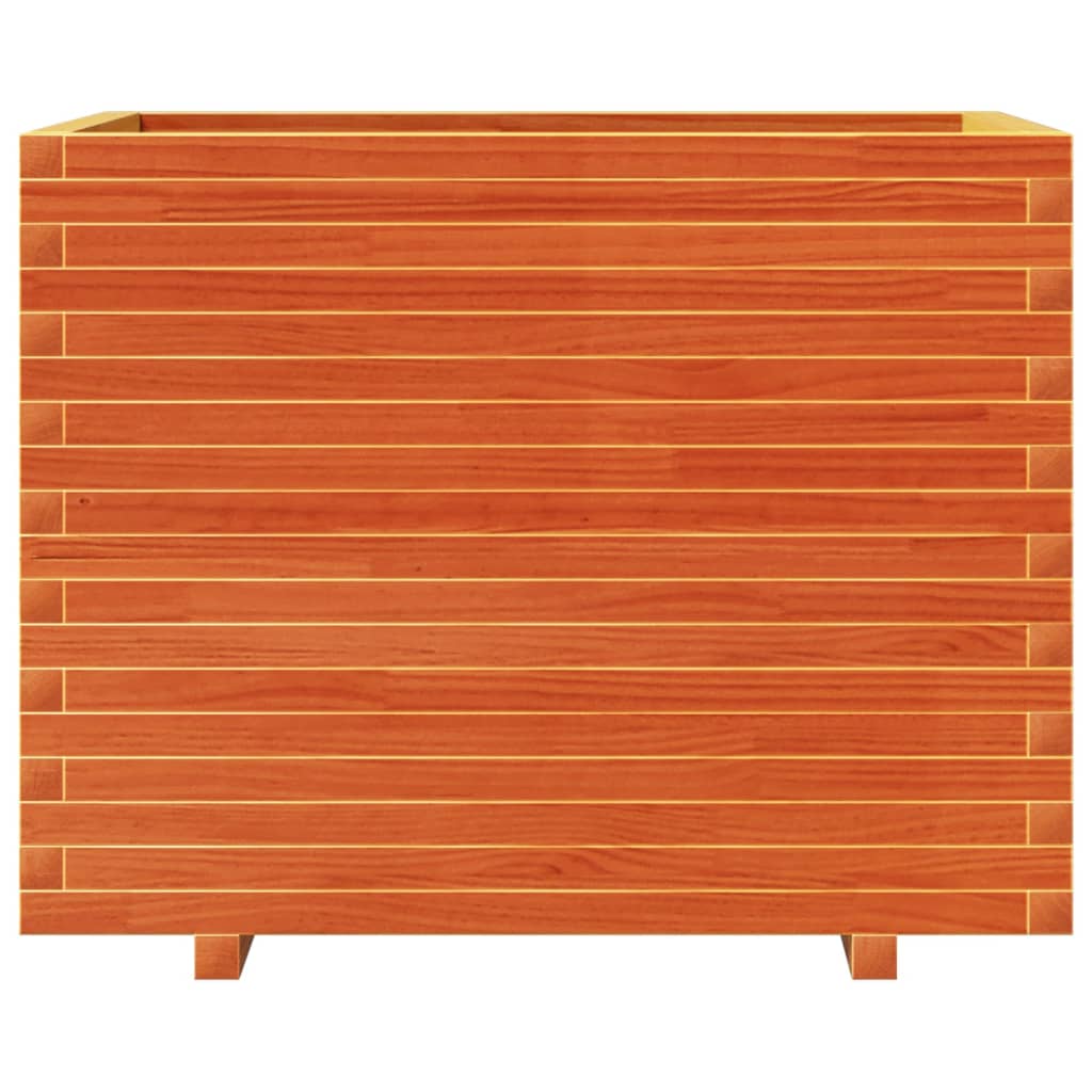 Garden Planter Wax Brown 90x60x72 cm Solid Wood Pine