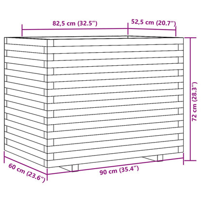 Garden Planter 90x60x72 cm Impregnated Wood Pine