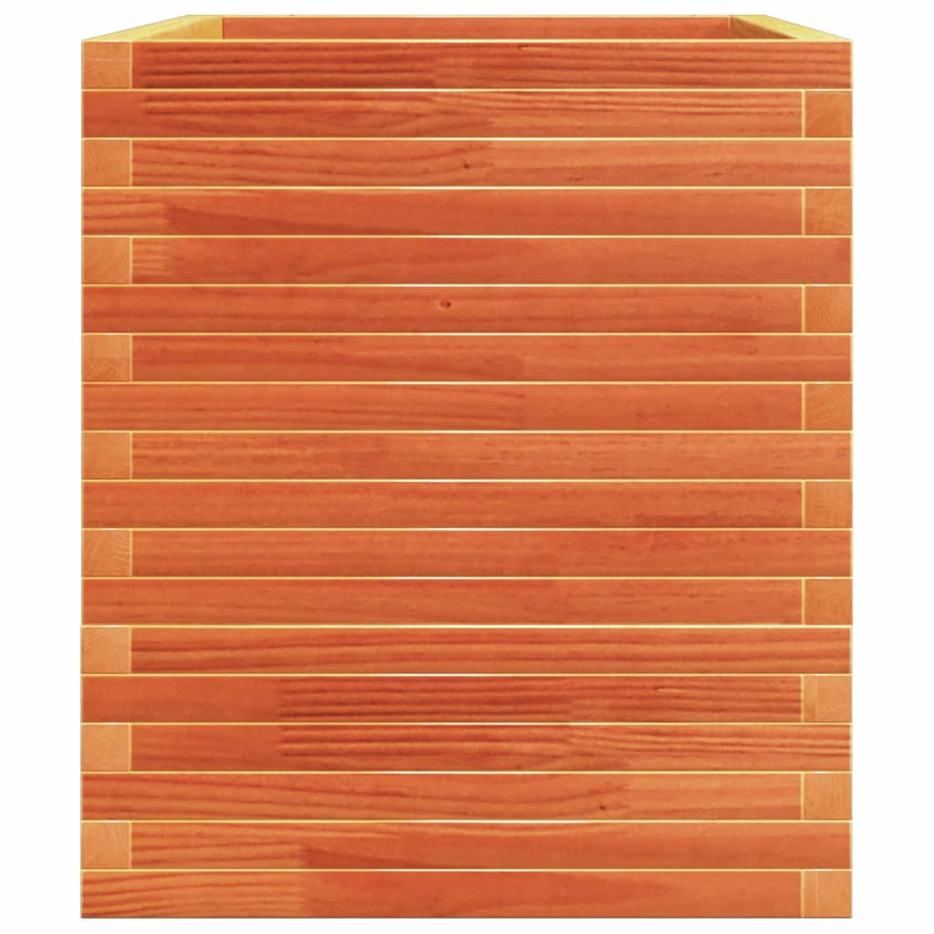 Garden Planter Wax Brown 110x60x72 cm Solid Wood Pine
