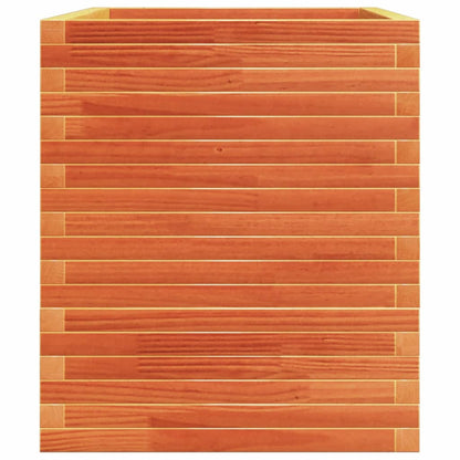 Garden Planter Wax Brown 110x60x72 cm Solid Wood Pine