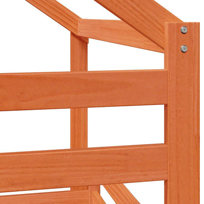 Bunk Bed without Mattress Wax Brown 80x200 cm Solid Wood Pine