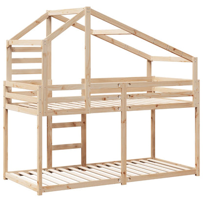 Bunk Bed without Mattress 90x200 cm Solid Wood Pine