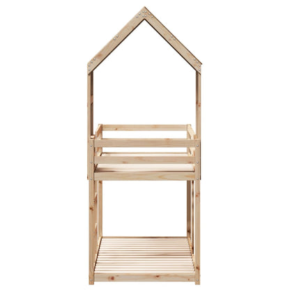 Bunk Bed without Mattress 80x200 cm Solid Wood Pine