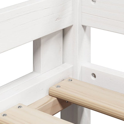 Bunk Bed without Mattress White 90x200 cm Solid Wood Pine