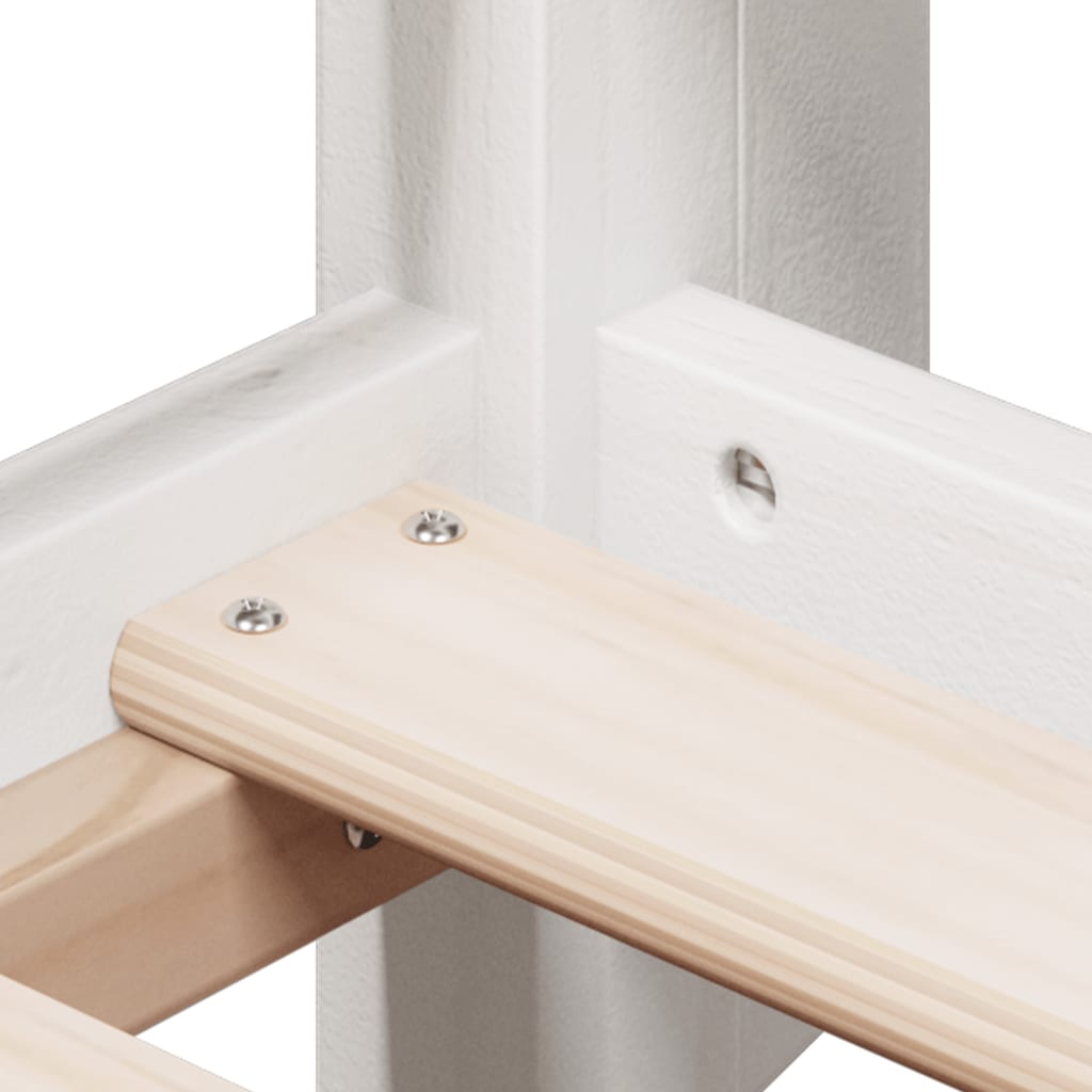Bunk Bed without Mattress White 90x200 cm Solid Wood Pine