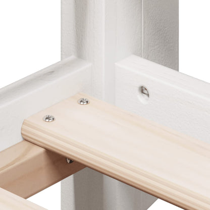 Bunk Bed without Mattress White 90x200 cm Solid Wood Pine