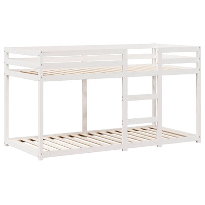 Bunk Bed without Mattress White 90x200 cm Solid Wood Pine