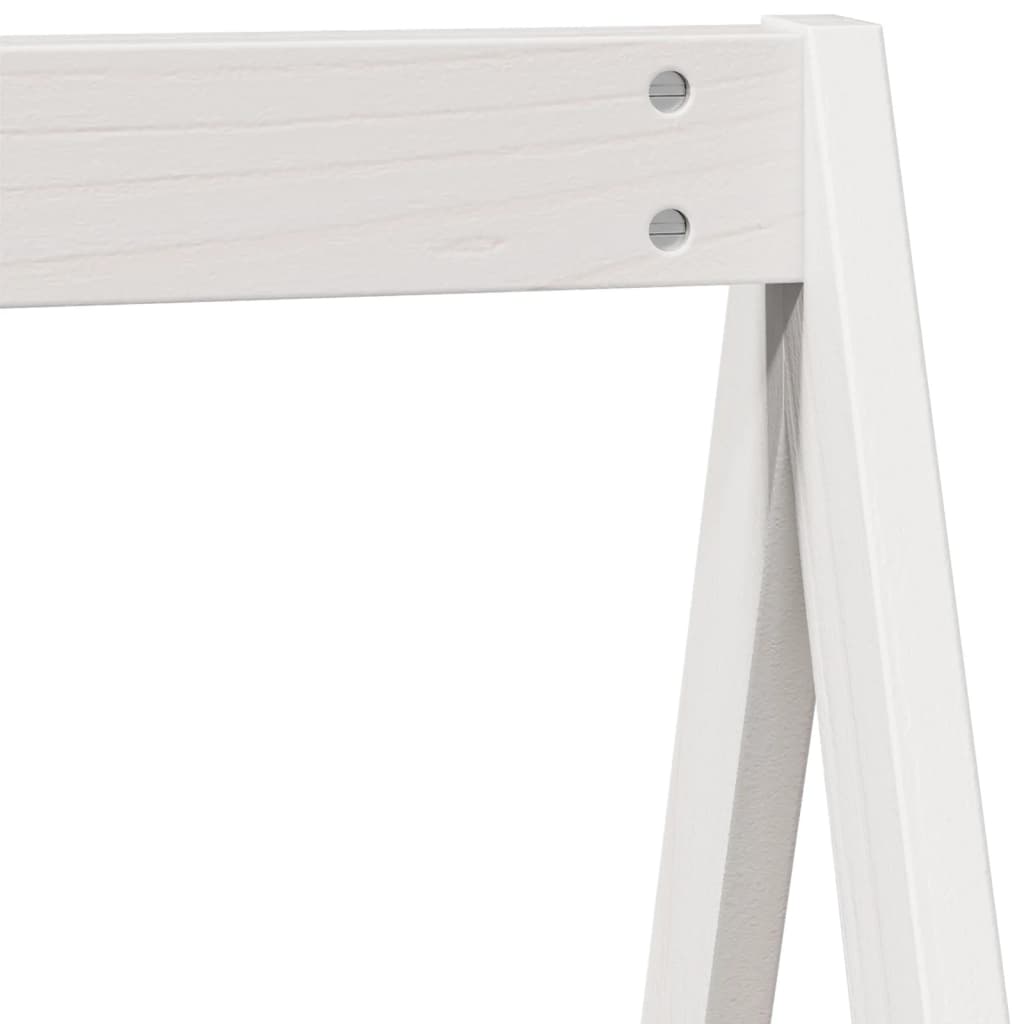 Bunk Bed without Mattress White 90x200 cm Solid Wood Pine