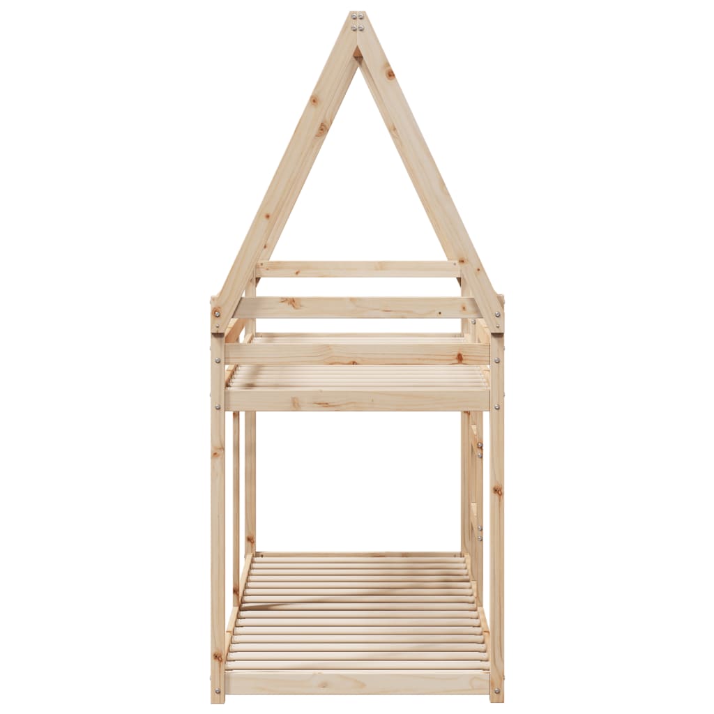 Bunk Bed without Mattress 80x200 cm Solid Wood Pine