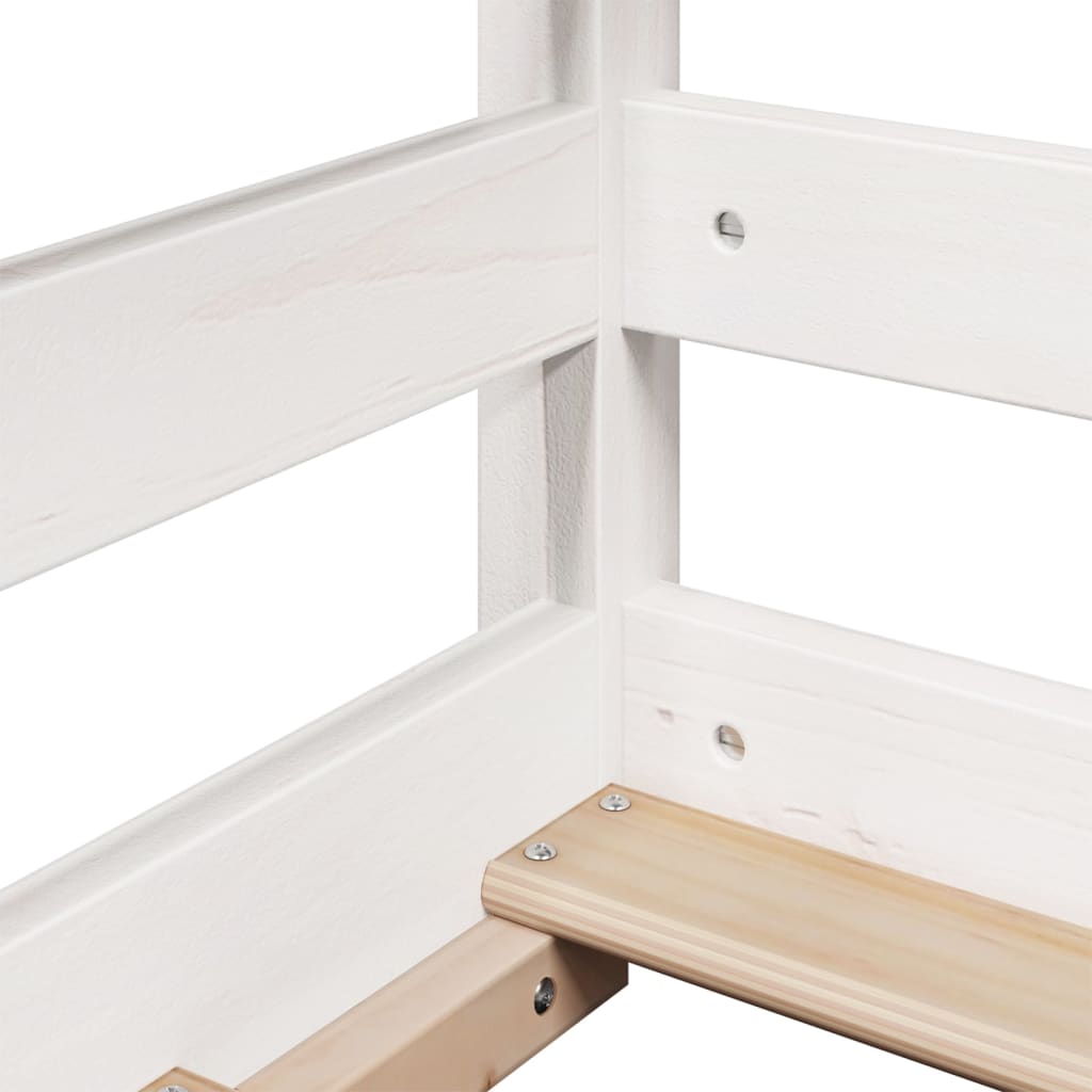Bunk Bed without Mattress White 80x200 cm Solid Wood Pine