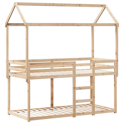 Bunk Bed without Mattress 90x200 cm Solid Wood Pine