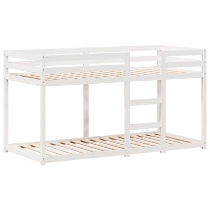 Bunk Bed without Mattress White 90x200 cm Solid Wood Pine