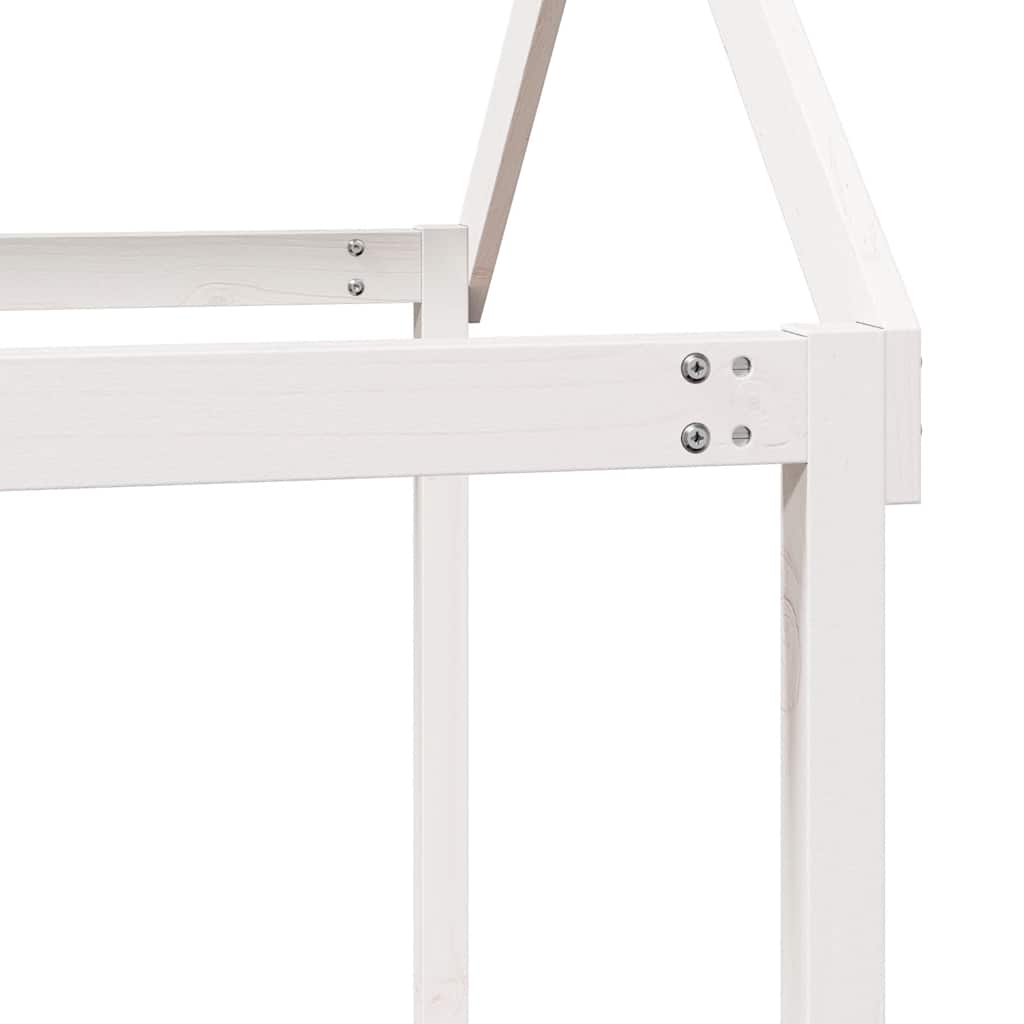Bunk Bed without Mattress White 90x200 cm Solid Wood Pine