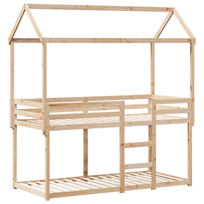 Bunk Bed without Mattress 90x200 cm Solid Wood Pine