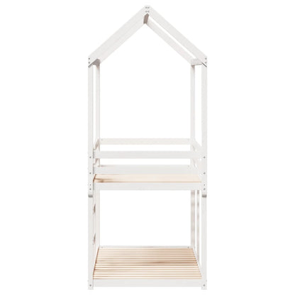 Bunk Bed without Mattress White 90x200 cm Solid Wood Pine