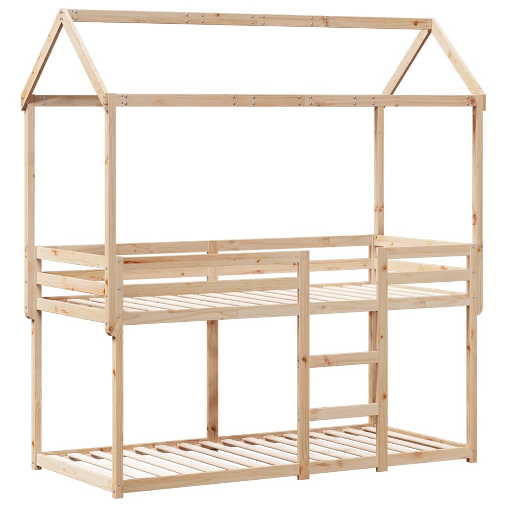 Bunk Bed without Mattress 80x200 cm Solid Wood Pine