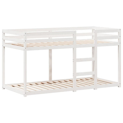 Bunk Bed without Mattress White 80x200 cm Solid Wood Pine